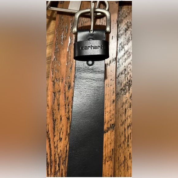 Carhartt Journeyman Belt Black 34 Full Grain Leather Career Minimalist NWT - Picture 2 of 16